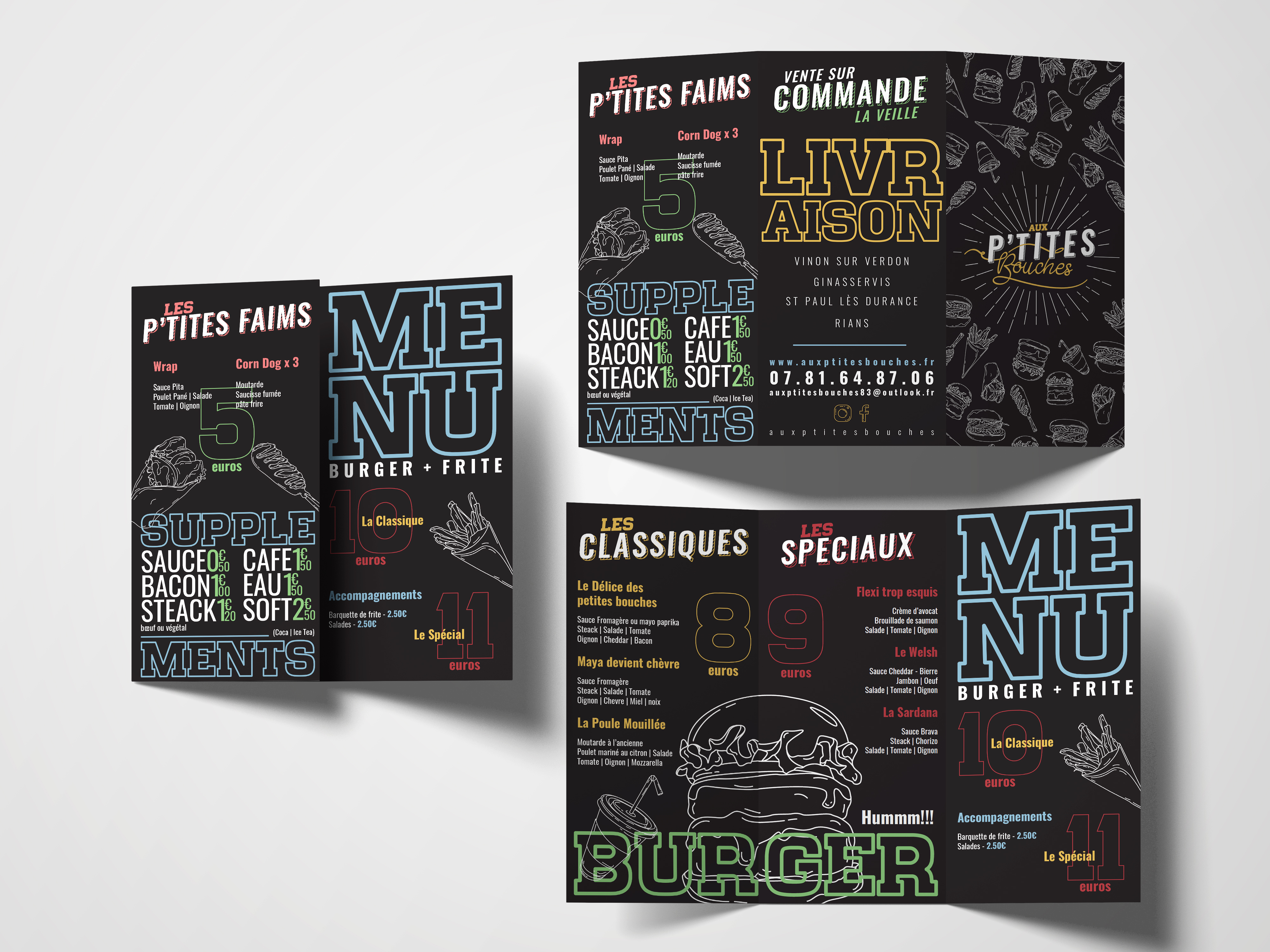 Logo et design imprime Aux P'tites Bouches