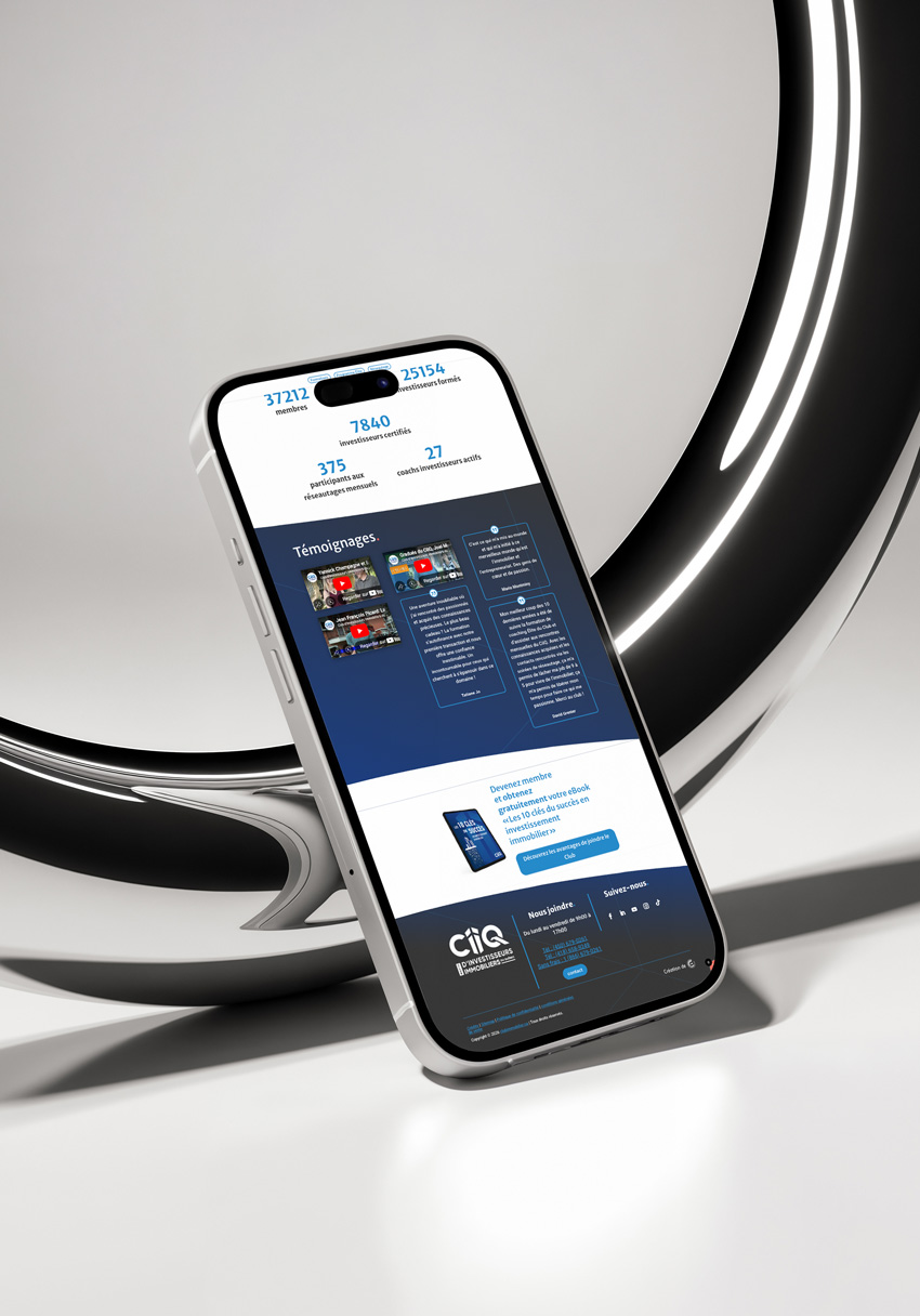 Site web CIIQ sur mobile